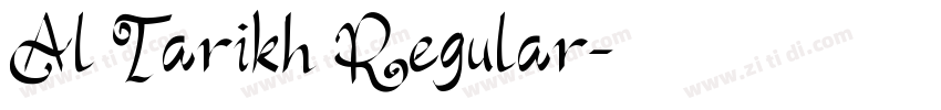 Al Tarikh Regular字体转换